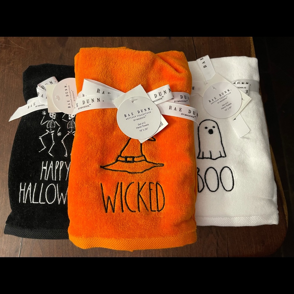 Rae Dunn Halloween Hand Towel Sets